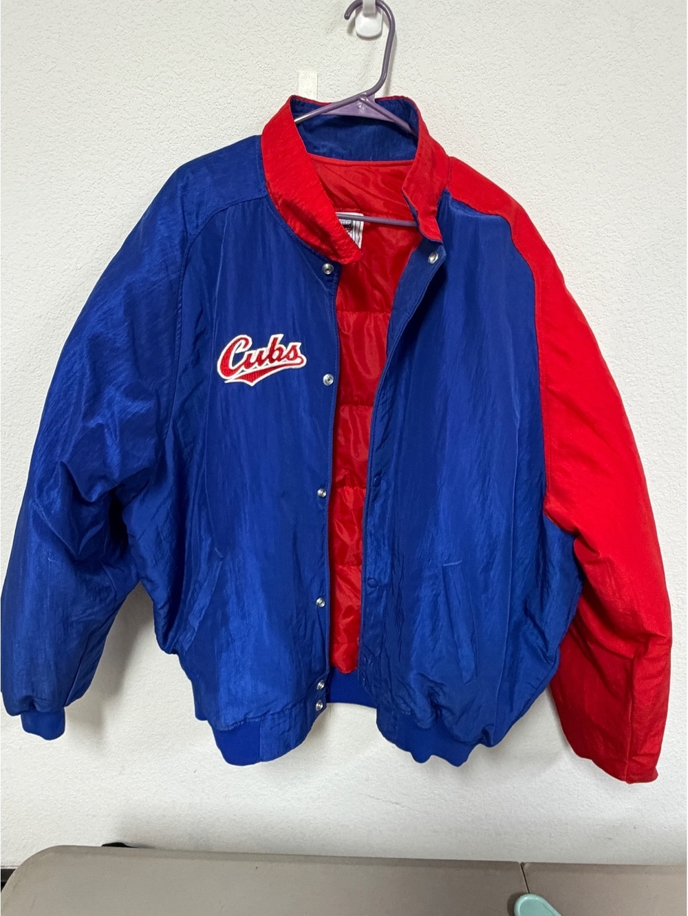 Vintage Chicago Cubs Starter Jacket Blue Red MLB Baseball Bomber